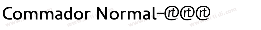 Commador Normal字体转换